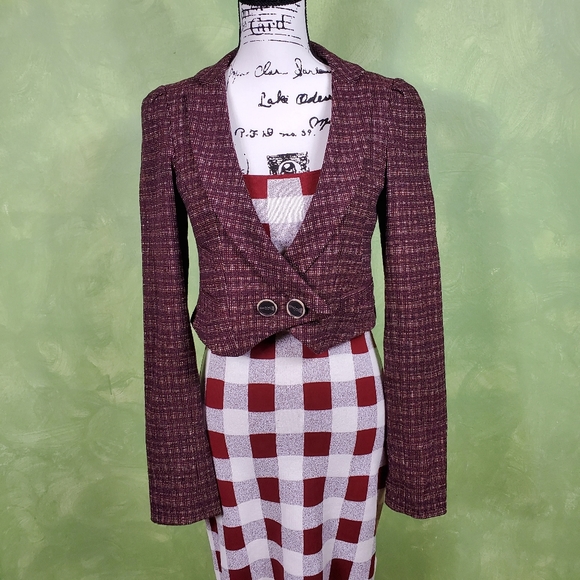 Vintage Cropped Tweed Blazer - Picture 10 of 10